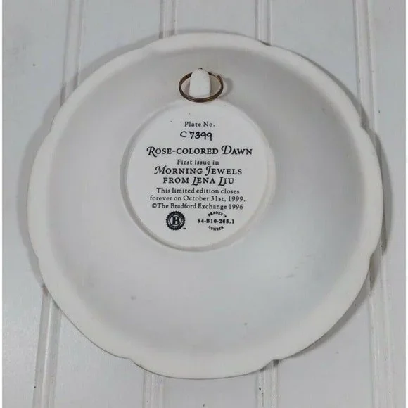 Bradford Exchange Lena Liu Morning Jewels Rose Colored Dawn Hummindbird … - Picture 7 of 7